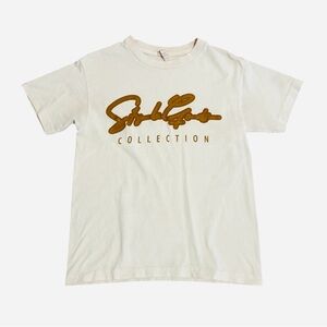 Style Gods Tan/Cream/Gold Signature Script Shirt